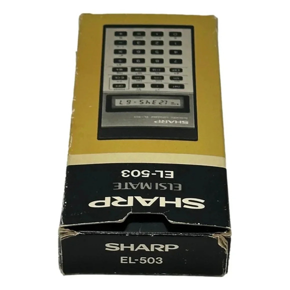 Sharp EL-5O3 Scientific Calculator Vintage circa 1979 Working Manual  with Box - Picture 12 of 12
